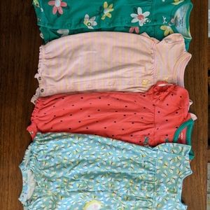 4 Girl Rompers